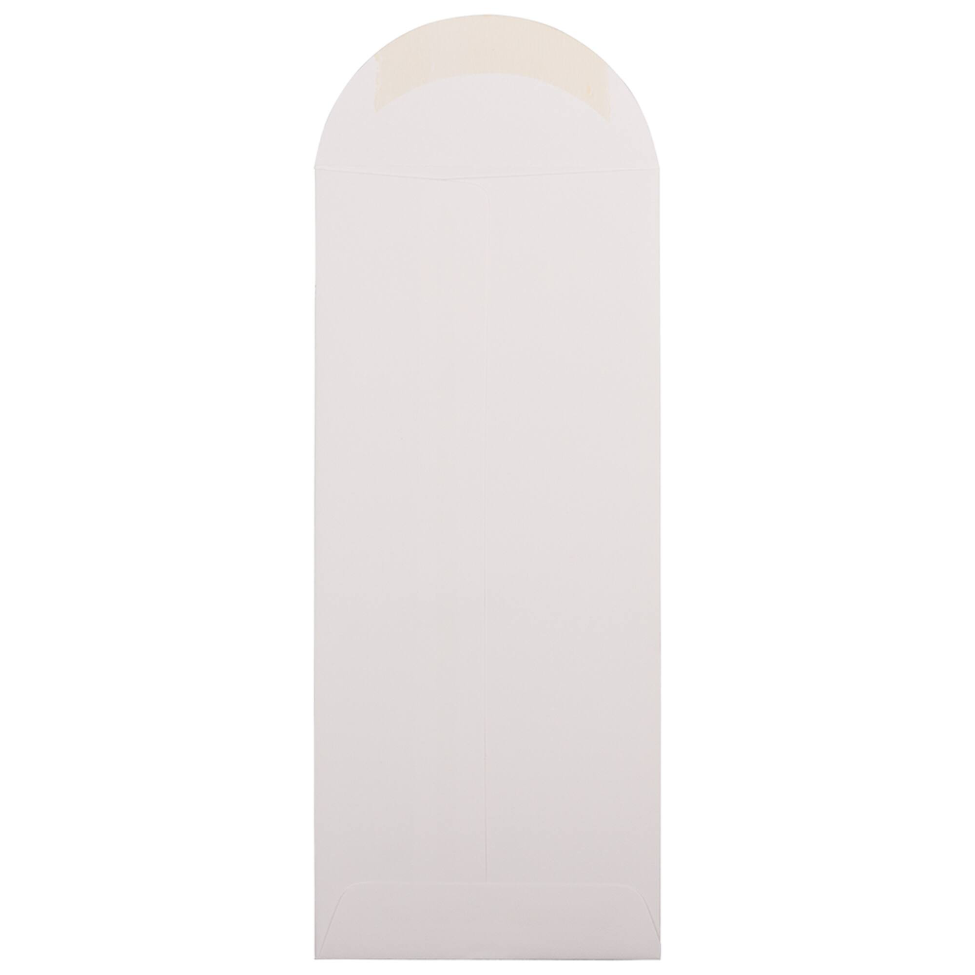 JAM Paper 4.5" x 10.375" Bright White Wove Business Strathmore Envelopes, 50ct.